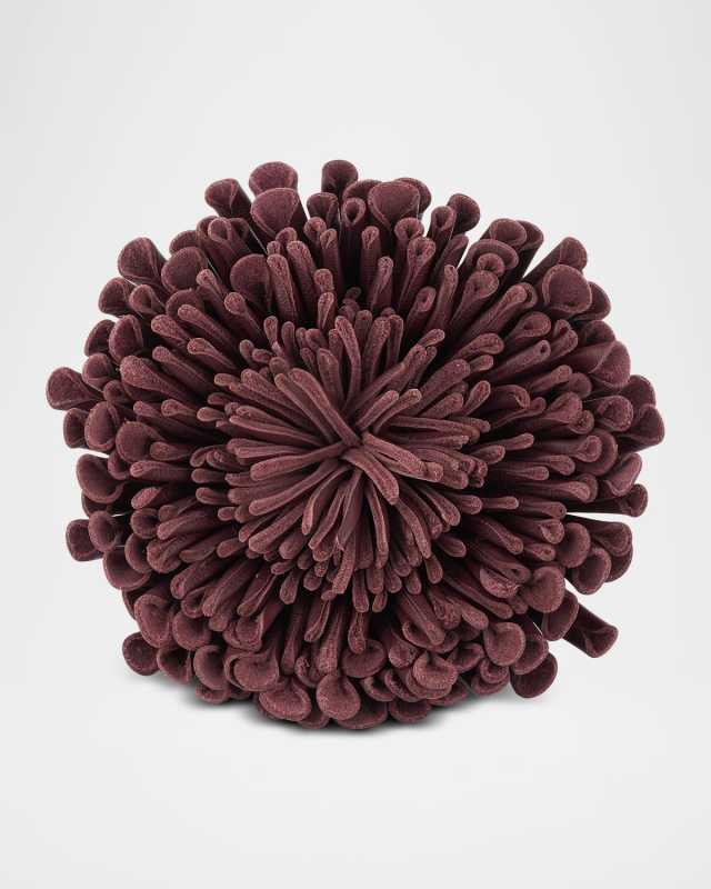 Leather Flower Choker